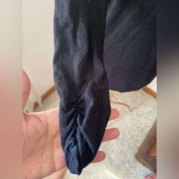 Express black ruched sleeve sweater size small - Picture 8 of 13